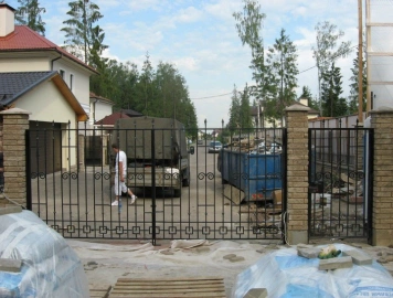 Кованые ворота №КВ-34, Краснознаменск – 2015