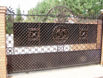 Кованые ворота №КВ-43, Лыткарино – 2017