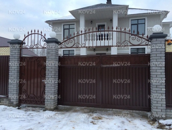 Кованые ворота №КВ-32, Красногорск – 2015